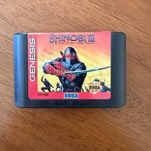 SHINOBI III: RETURN OF THE NINJA MASTER – SEGA GENESIS (GAME CARTRIDGE ONLY)